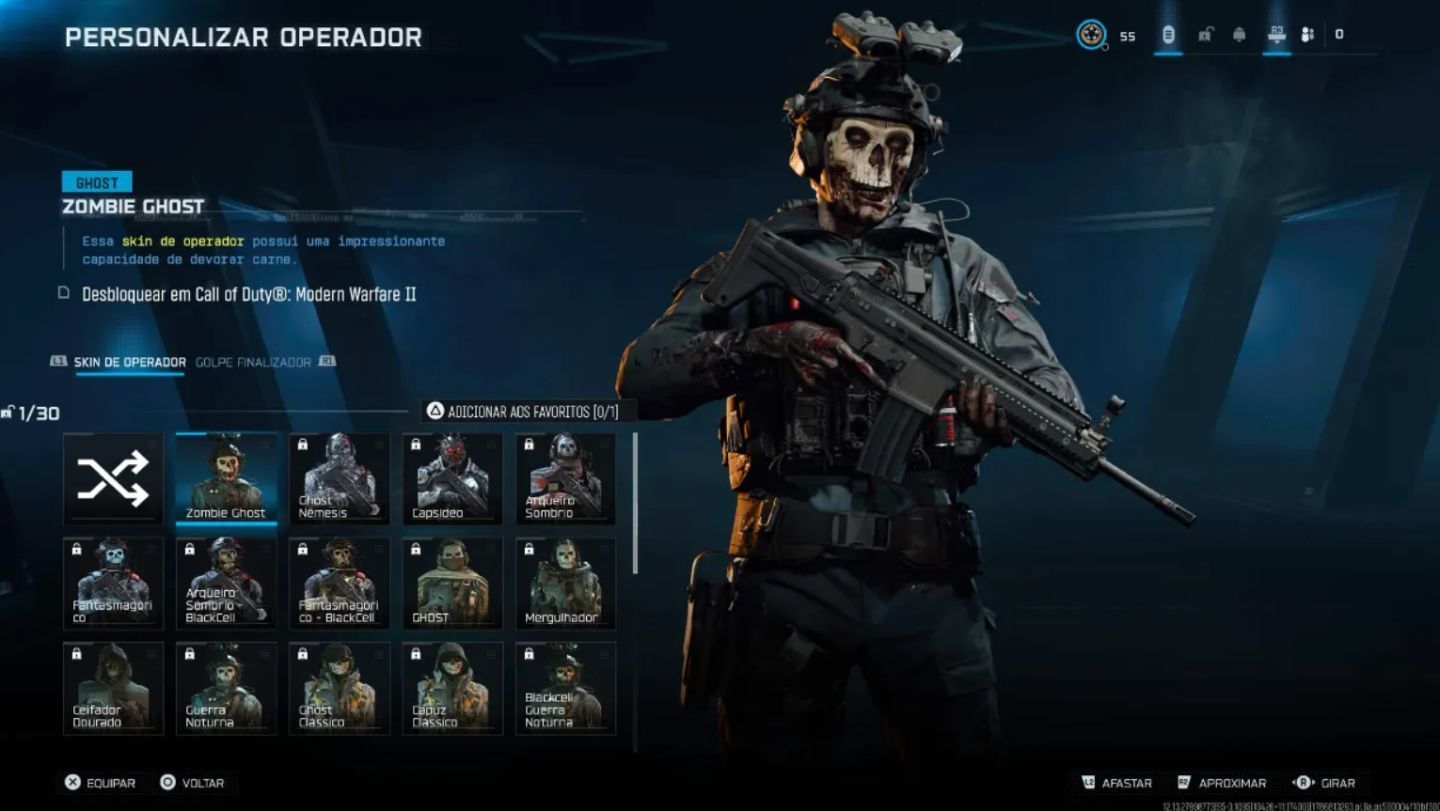Conta warzone com Camuflagem Interestelar, Terry Crews, Rank Diamante S5