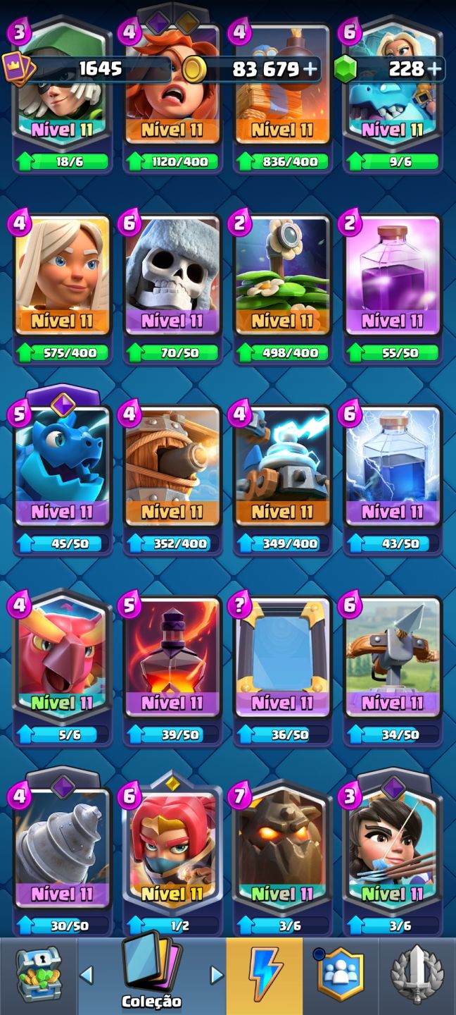 Conta Clash Royale Arena 28