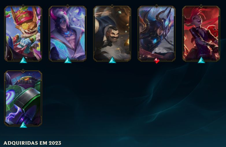 Conta League of Legends | All Champs | 262 Skins | MMR Alto | Prestígios 2022