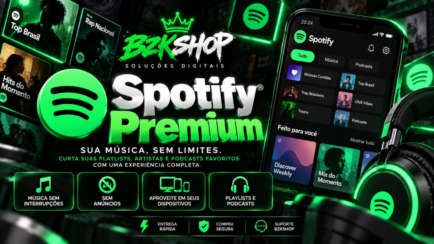 SPOTIFY PREMIUM |mensal | BZKSHOP 30d