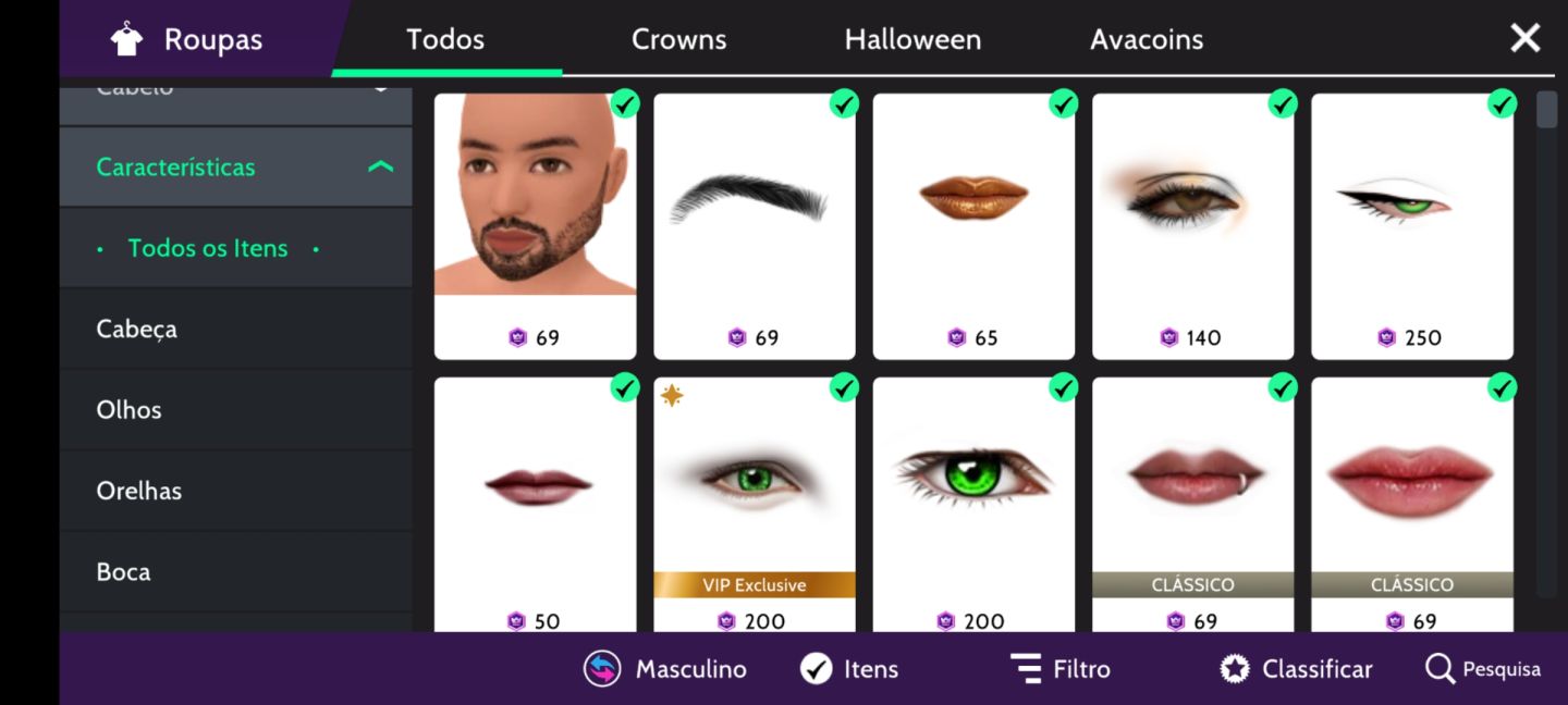 Conta de avakin LVL 58