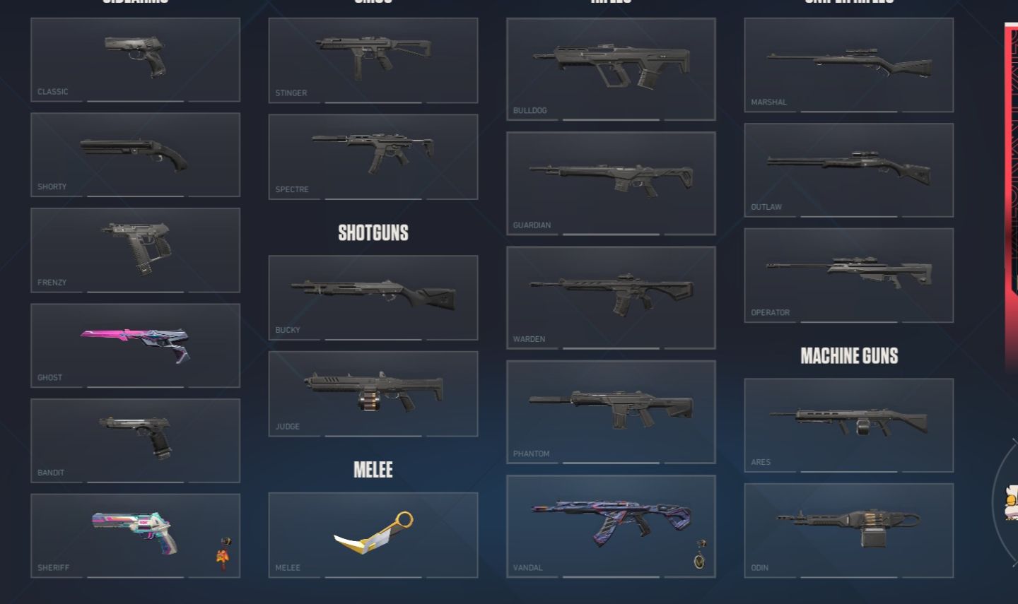 Conta Valorant Karambit sublime e vandal phaseguard - platina 2