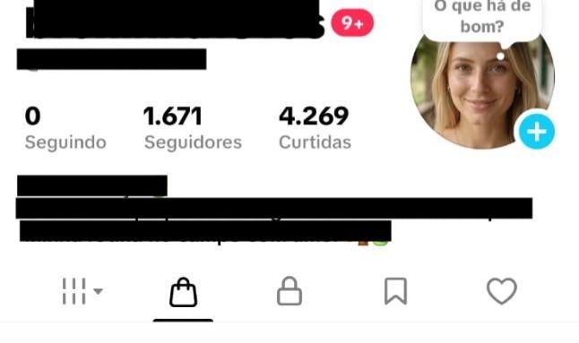 CONTA DO TIKTOK COM SHOP ATIVO +1,6K SEGUIDORES, LIVES ATIVAS (ENGAJAMENTO REAL)