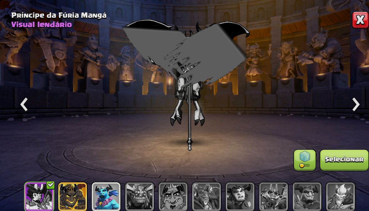 CV 18 BEM UPADA, COM PAISAGEM LENDARIA E ALGUMAS SKINS DE HEROIS LEGAIS.