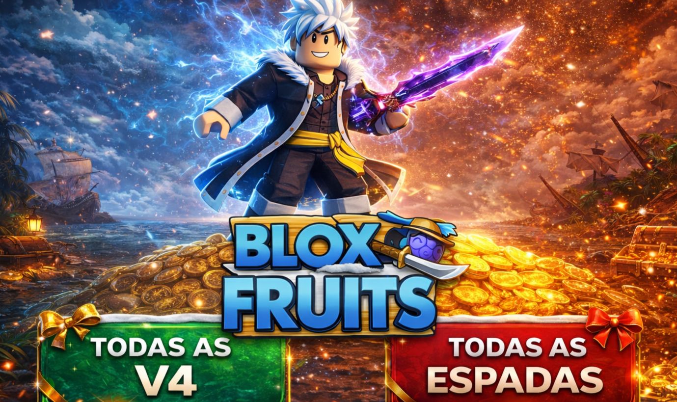Conta de blox fruits com Ice perm todas as v4 espadas e 2 estilos secreto no vbl