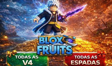 Conta de blox fruits com Ice perm todas as v4 espadas e 2 estilos secreto no vbl