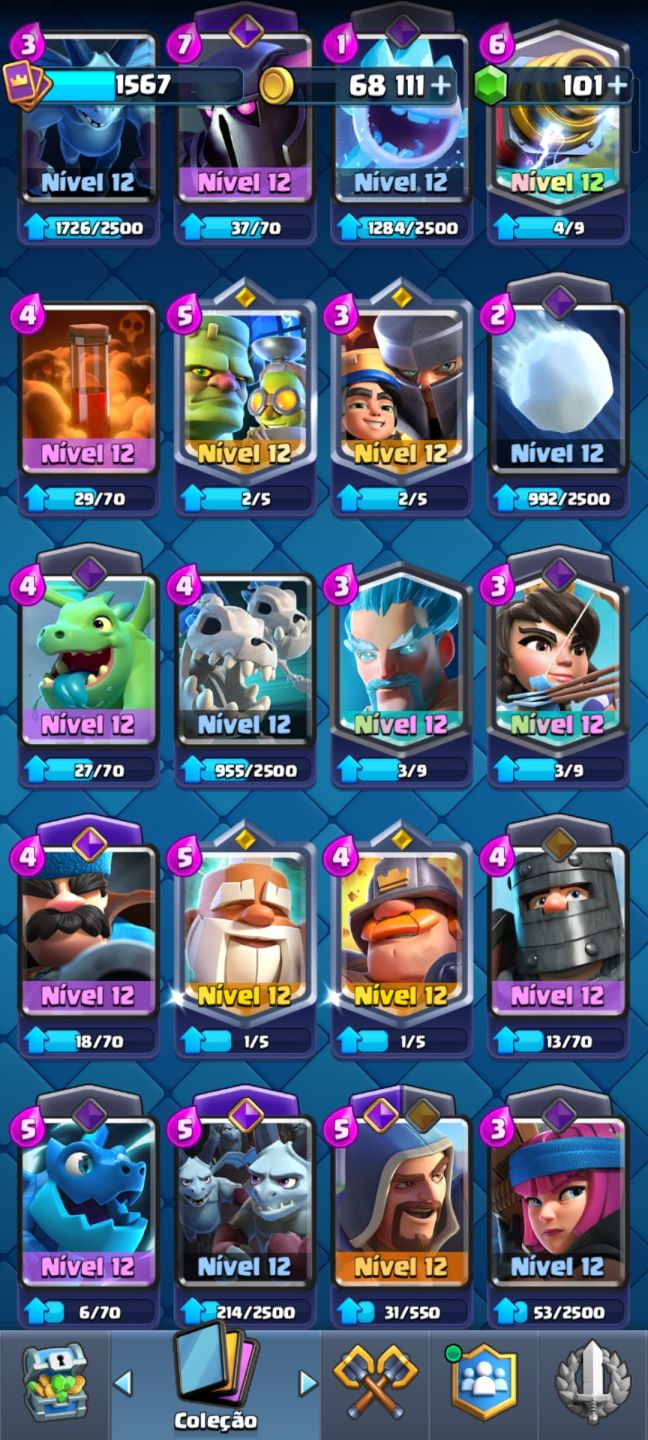 Conta clash royale