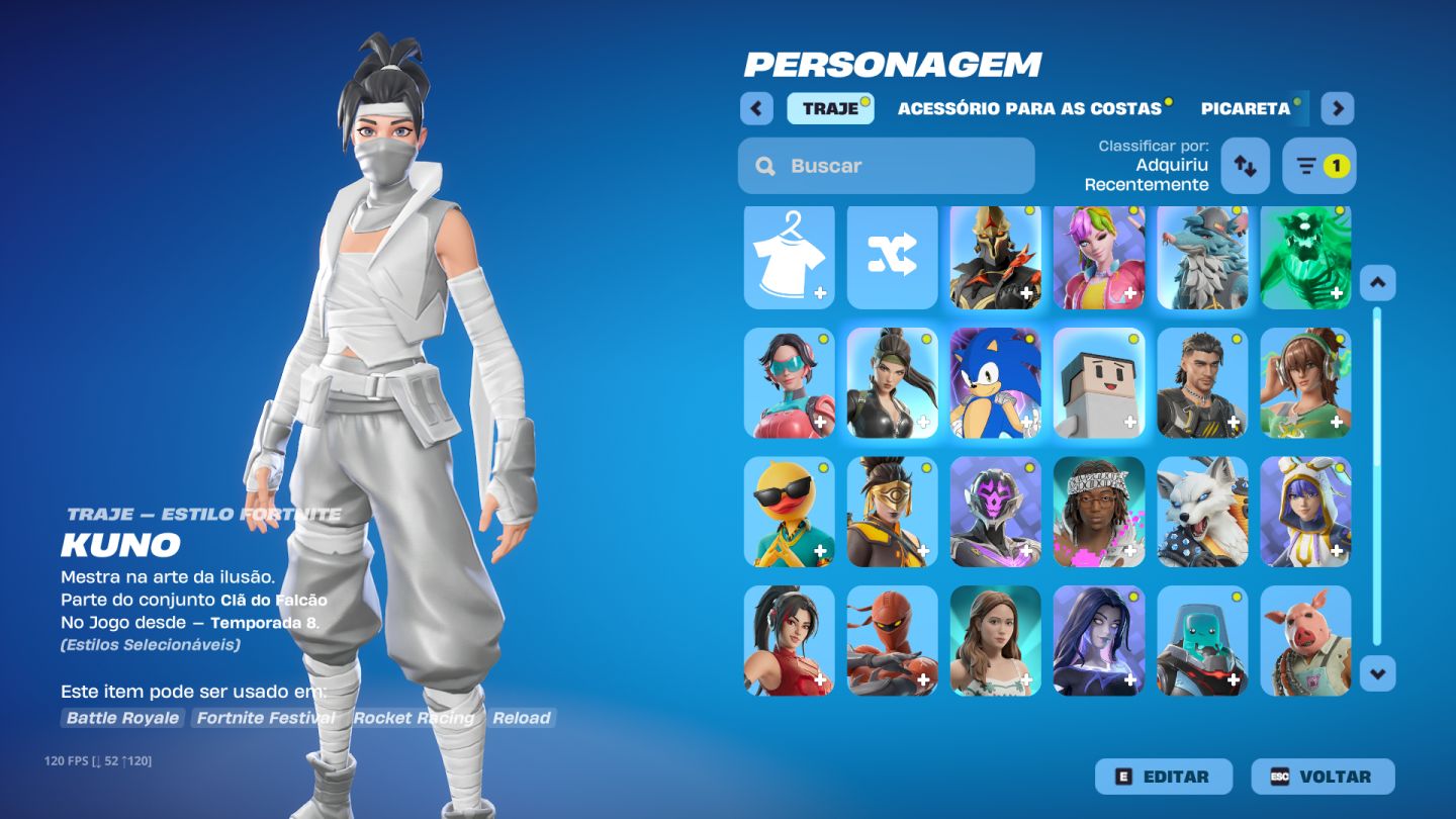 CONTA FORTNITE RARA COMPLETA!