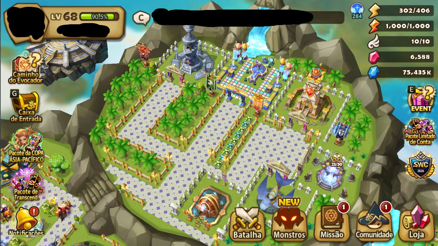 CONTA SUMMONERS WARS FRIEREN DARK COLLAB SERVIDOR GLOBAL