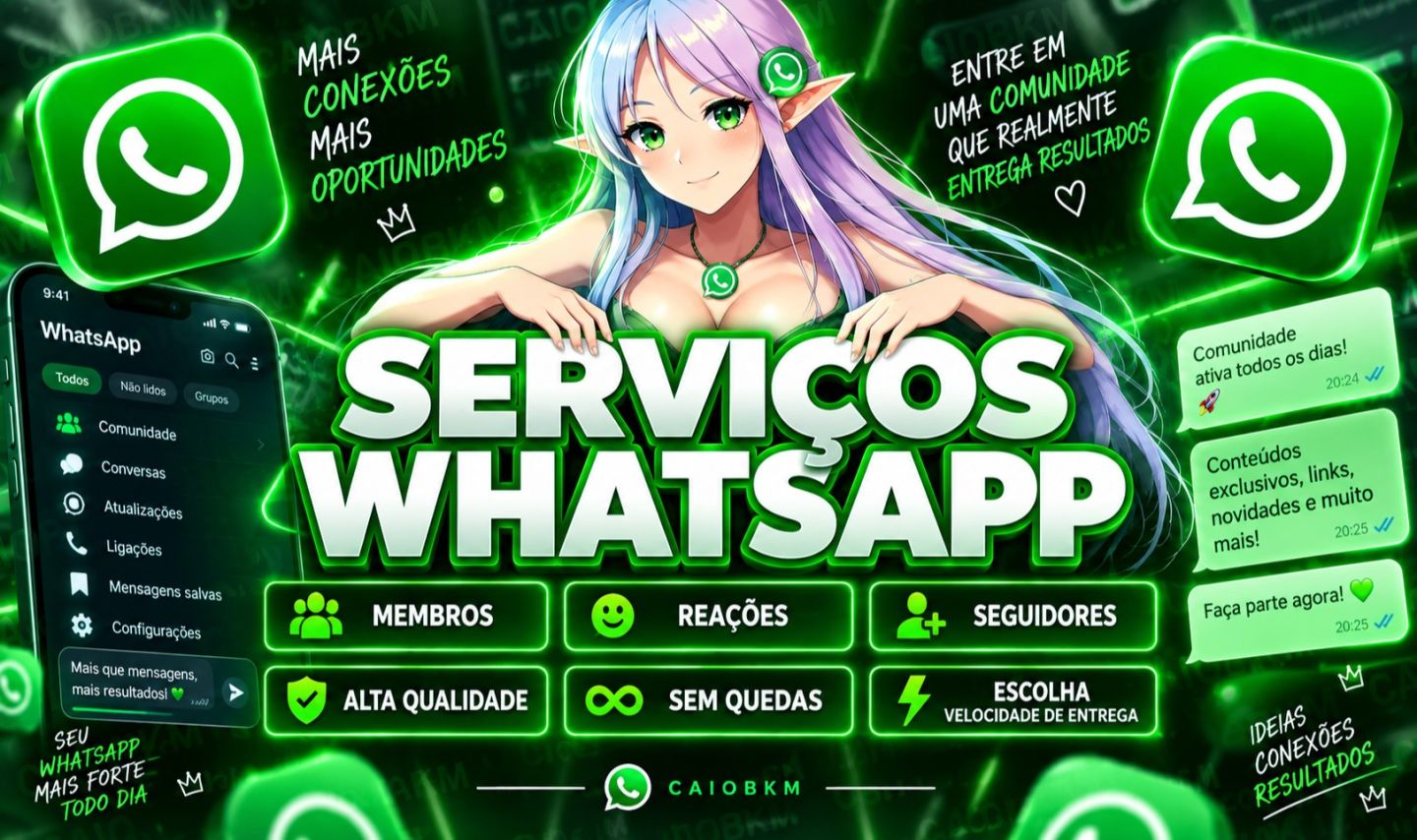 [MENOR PREÇO] WhatsApp - MEMBROS - REAÇÕES - (BEST QUALITY)