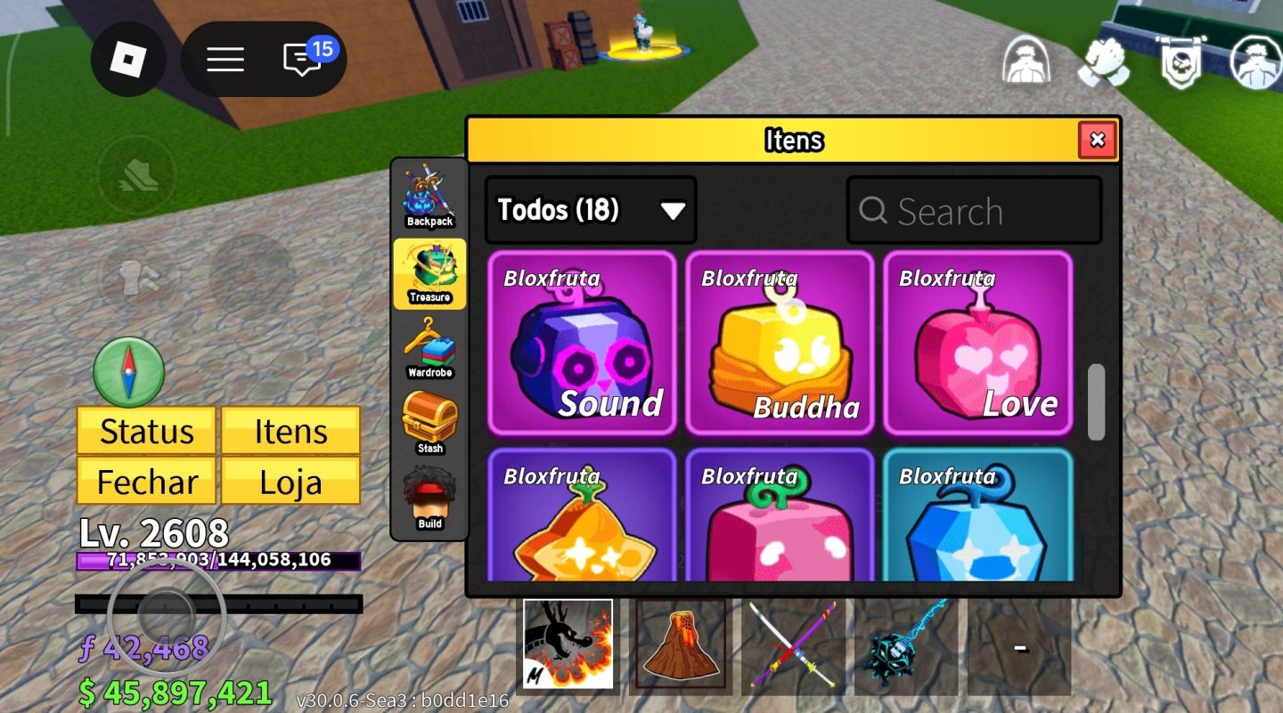 CONTA ROBLOX | LVL 2608 MAX | BLOX FRUITS CYBORG V4 DESP | CDK + TTK | 45M