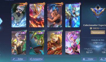 Conta mobile legends kakashi hayabusa