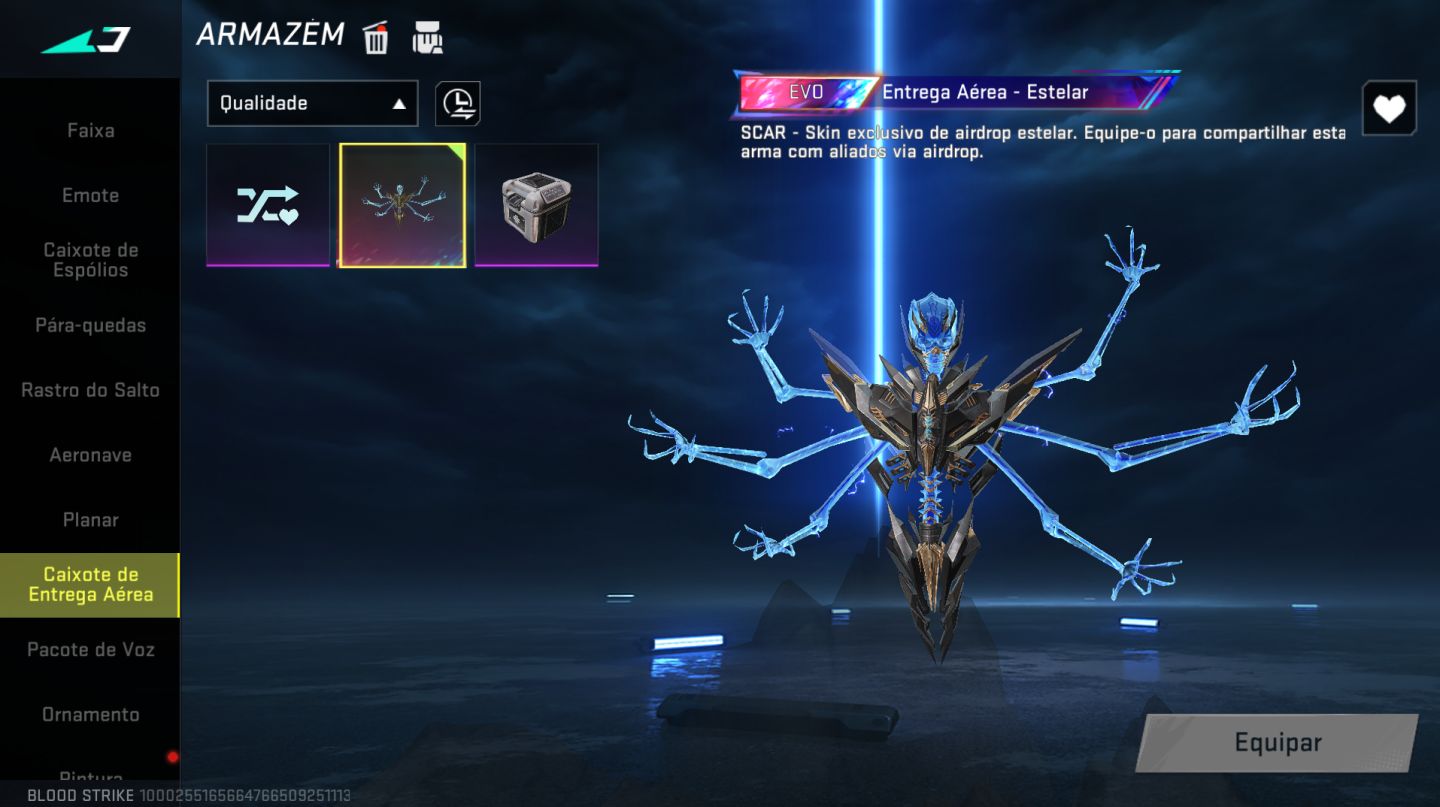 BLOOD STRIKE | LVL 50 | MÍTICO | SCAR EVO | MUITAS SKINS + VISUAIS DE COLAB