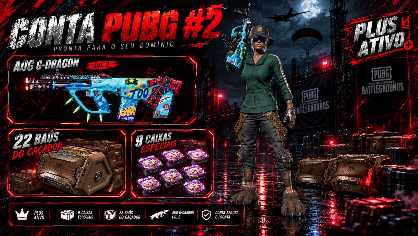 CONTAS PUBG: CONTRABANDOS + CAIXAS + SKINS | (ENTREGA AUTOMÁTICA) | MELHOR PREÇO