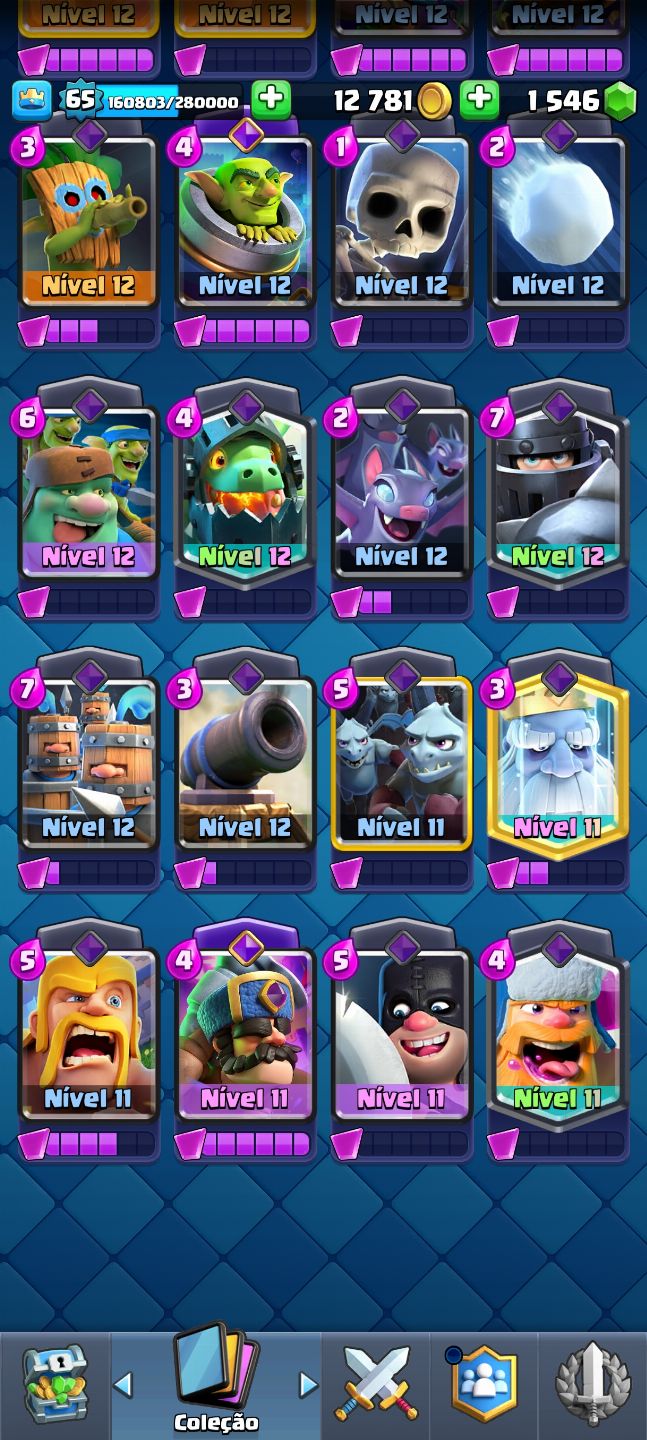 CONTA CLASH ROYALE - MUITAS CARTAS MAXIMIZADAS + ITENS RAROS