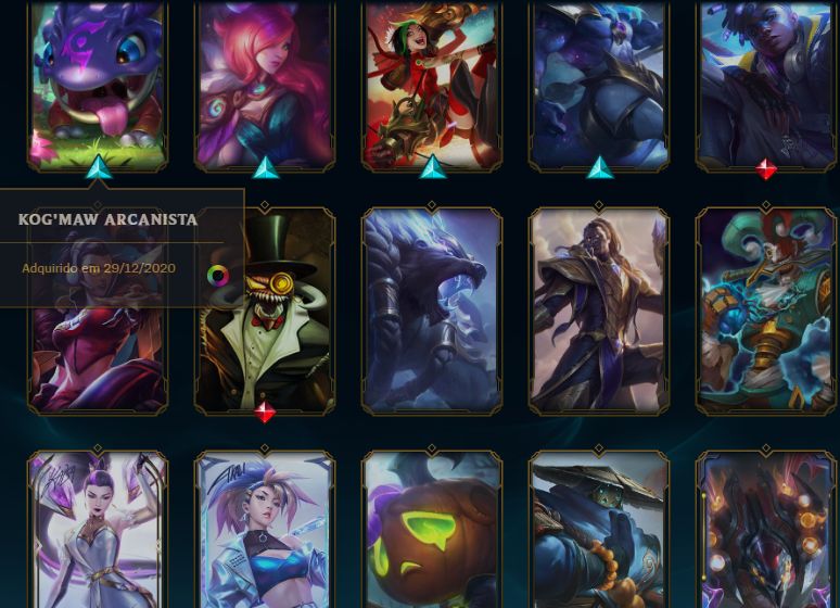 Conta de LoL (83 skins ) nv 343