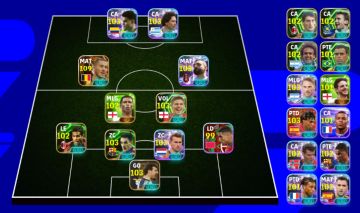 Conta Promissora de Efootball Mobile com Hazard Big Time, Salah Blitz e Darwin