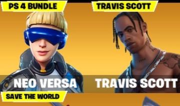 Conta Fortnite A VENDA, NEO VERSA + TRAVIS + SALVE O MUNDO COM V-BUCKS