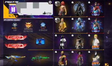 CONTA FF PARA SAIR RAPIDO | NARUTO | VIGILANTE E OUTRAS SKINS RARAS