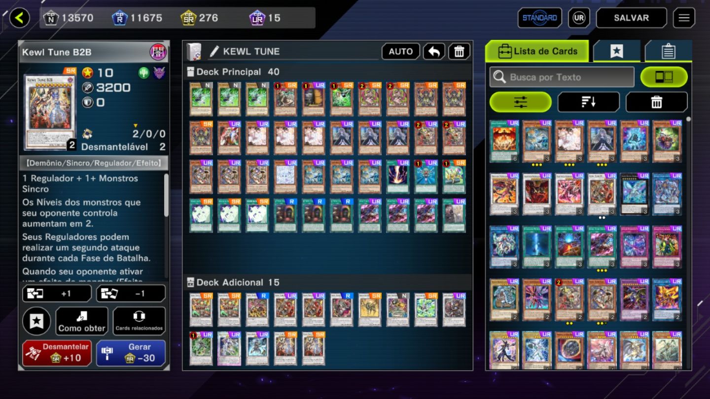 Conta Master Duel com o Deck kewl tune ranking prata nível 19 400 gemas