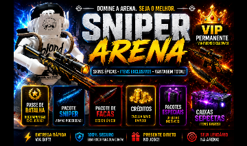 SNIPER ARENA / ARENA DE PRECISÃO | CAIXA SECRETA, VIP E PASSE DE BATALHA