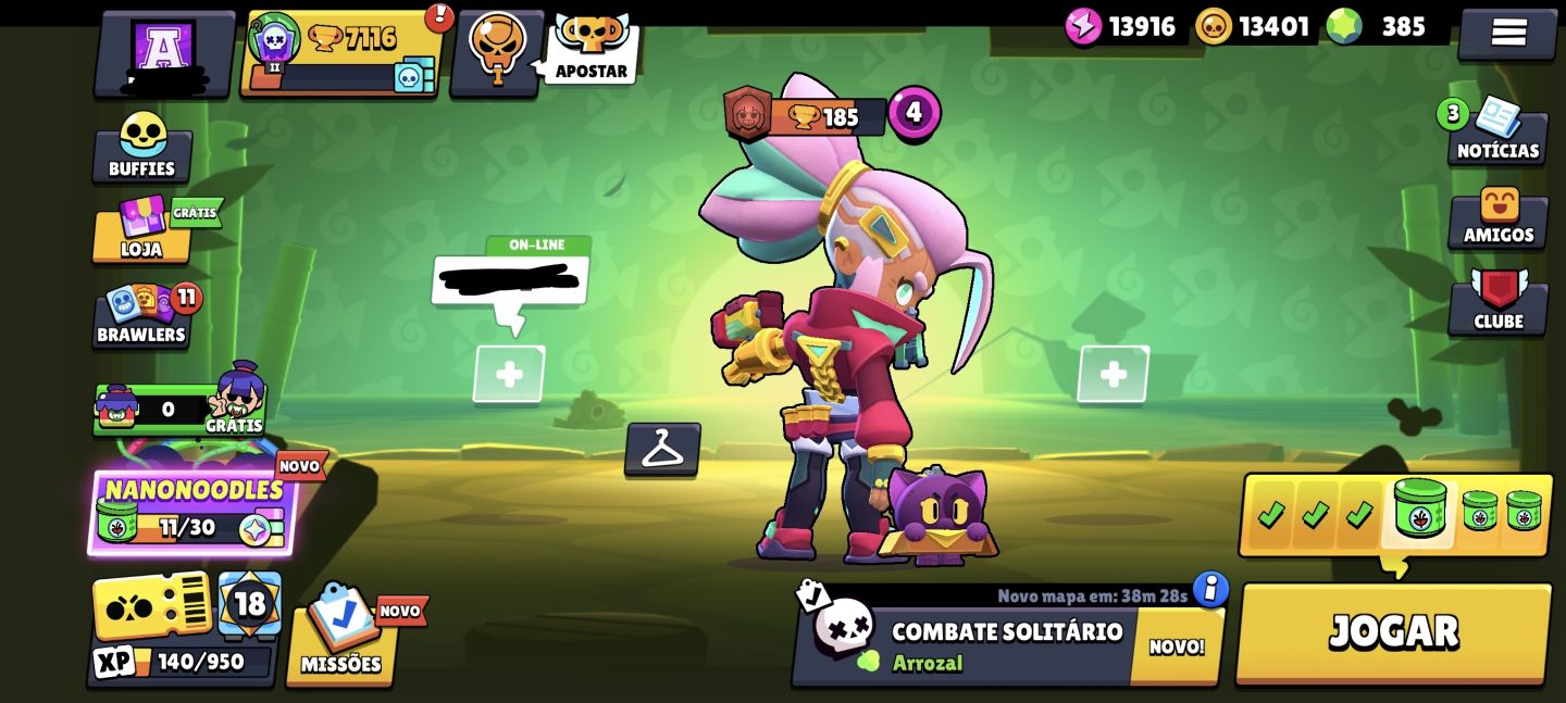 Brawl Stars | 67 Brawlers | 4 Skins Lendárias | 7 Míticas | Muitas Skins