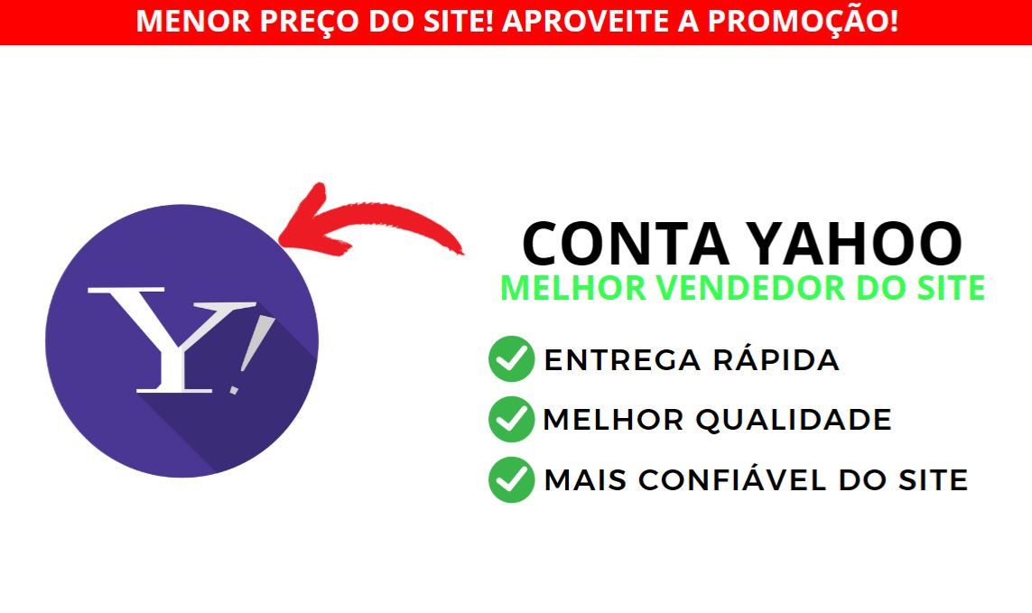 (MENOR PREÇO) CONTAS YAHOO IMAP ANTIGAS E NOVAS