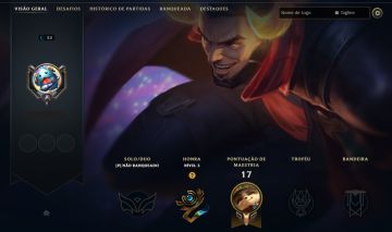 CONTA LEVEL 20 | SKIN DARIUS FERA LUNAR | 12 CAMPEÕES | FULL ACESSO