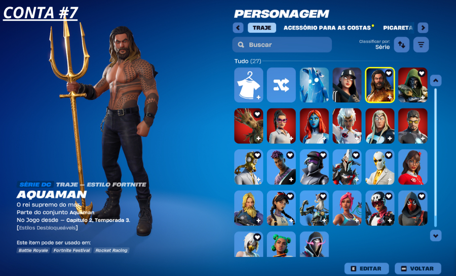 FORTNITE SKINS RARAS - PREÇO DE LIQUIDAÇÃO - ENTREGA AUTOMATICA