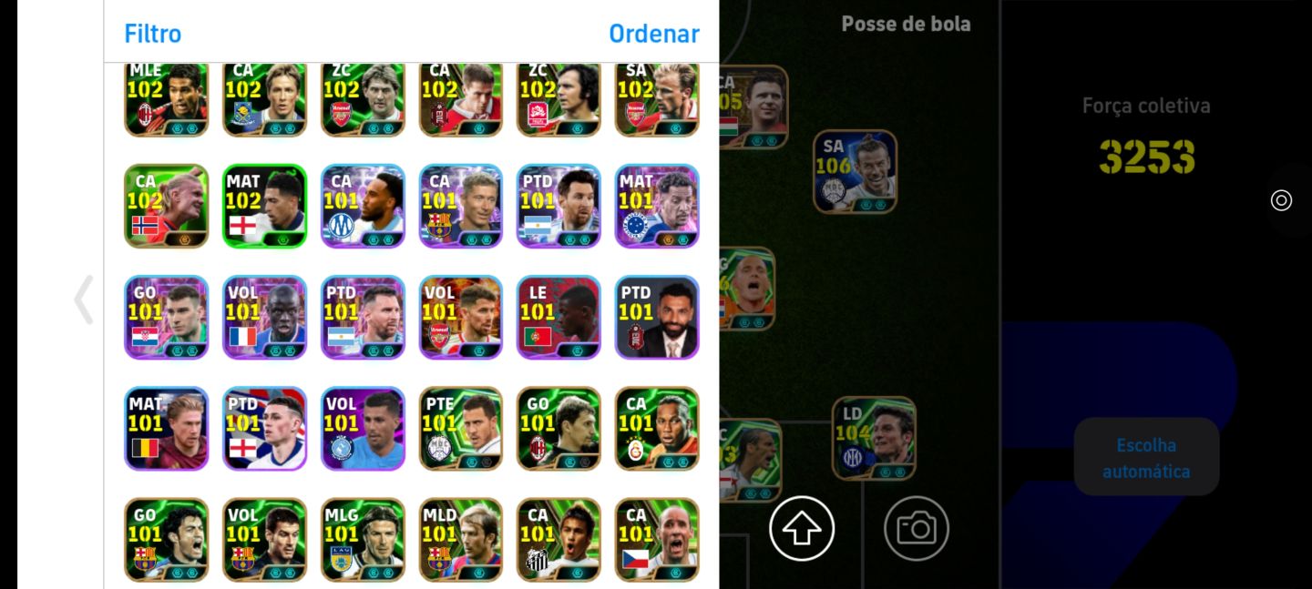 CONTA eFOOTBALL 3253 FORÇA | TIME FORTE