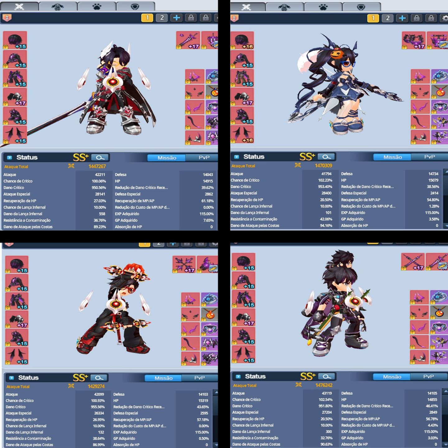 Conta EndCame GrandChase Classic C-Lvl 842 | 25 Chars Full 1.4KK+