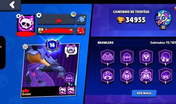 CONTA DE BRAWL STARS 35K DE TROFEUS | 75 BRAWLERS