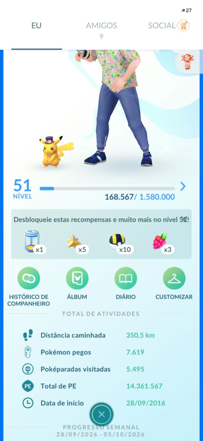 Conta pokemon go 2016, super rara
