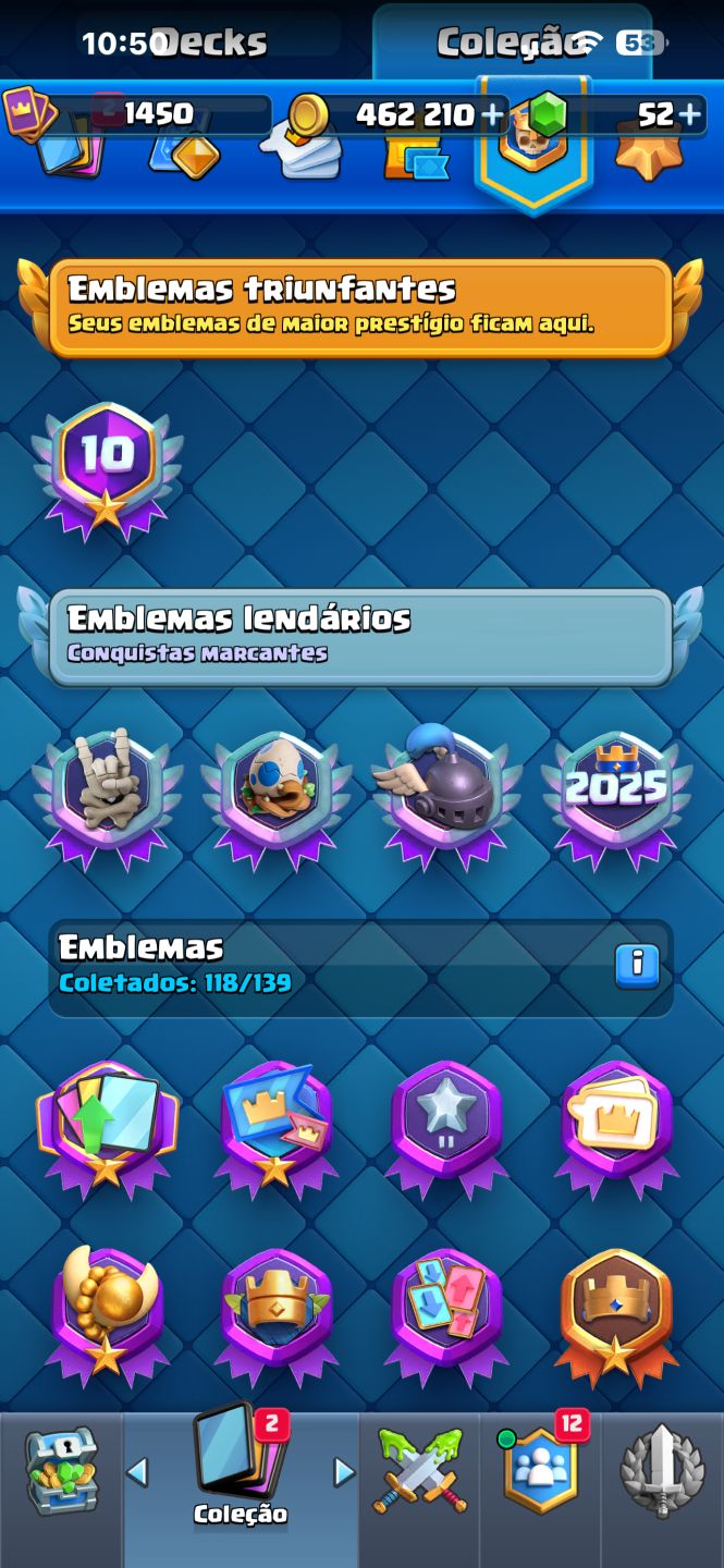 CONTA CLASH ROYALE LVL 16 10 ANOS DE JOGO
