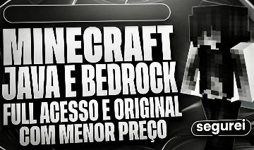CONTA FULL ACESSO DE MINECRAFT JAVA E BEDROCK