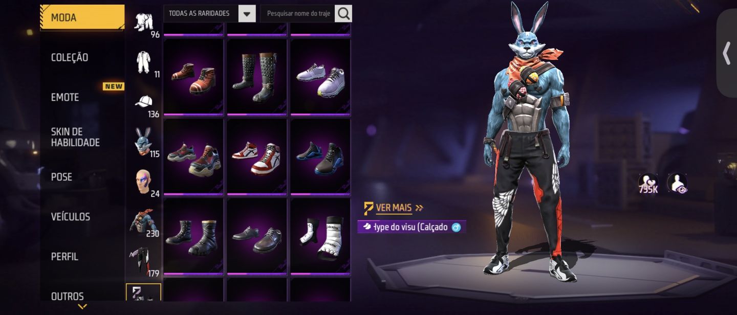 Conta De Free Fire lvl 60