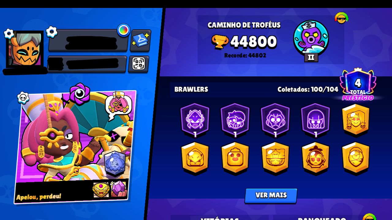 CONTA BRAWL STARS 2019 COM 44K DE TROFÉUS
