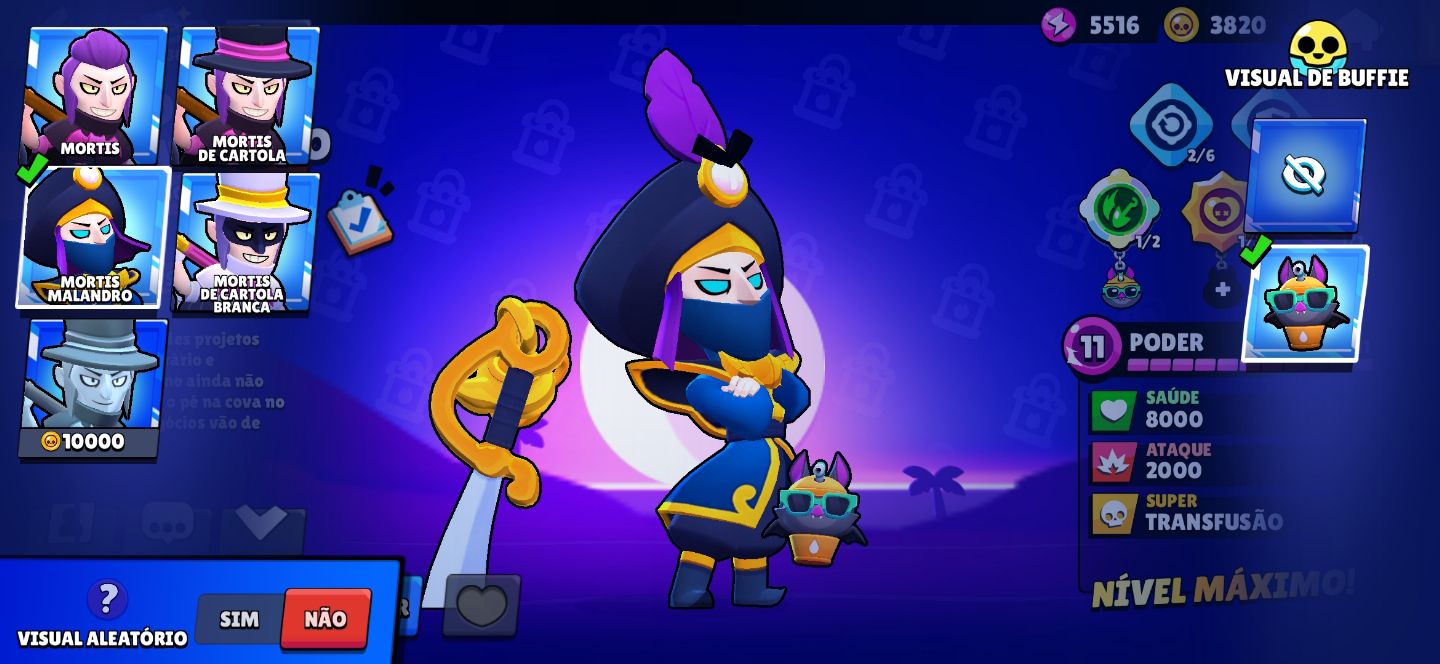 CONTA BRAWL STARS, SKINS LEGENDARIOD E ETC