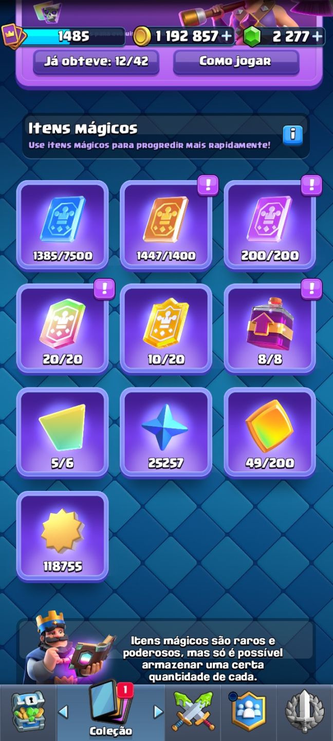 Conta Clash Royale