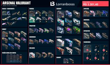 CONTA VALORANT 3301R$ GASTOS, FULL-INFO, 4X IMMORTAL, XENOHUNTER E MAIS.
