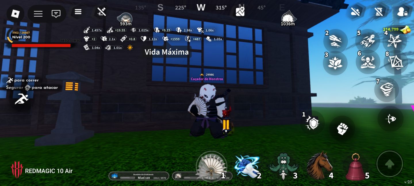 Conta de Project Slayers 2 Upada