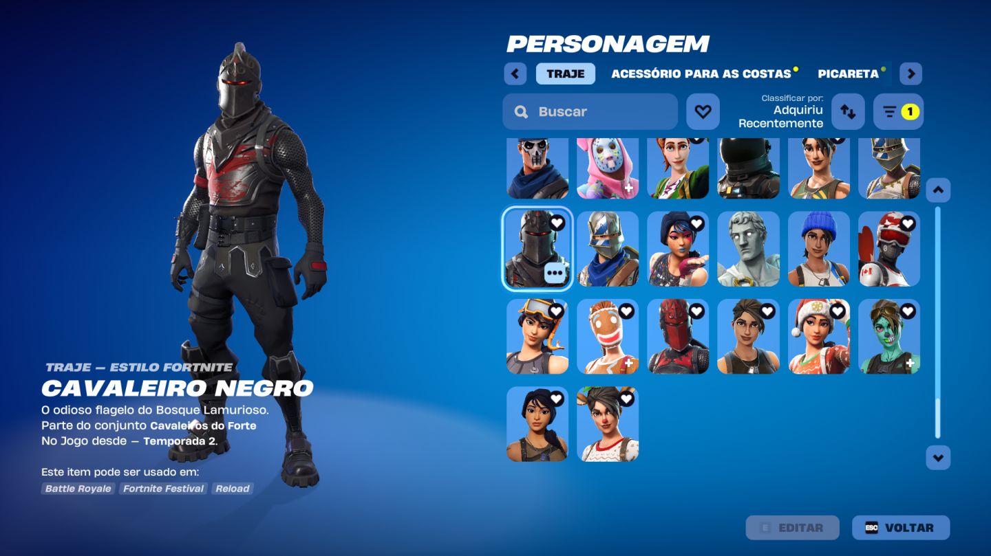 CONTA FORTNITE OG VETERANA | Galáxia Completo | Passes C1 | Pacotes Twitch