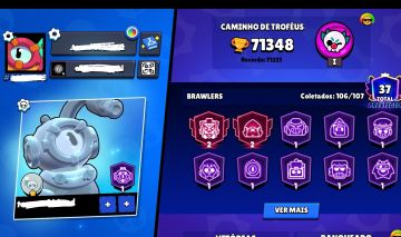 Conta Brawl Stars full de 2018 + skins/hipercargas/buffies