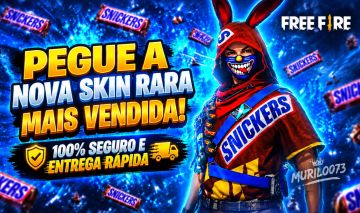 CODIGUIN DA SKIN SNICKERS X FREE FIRE + CAIXA