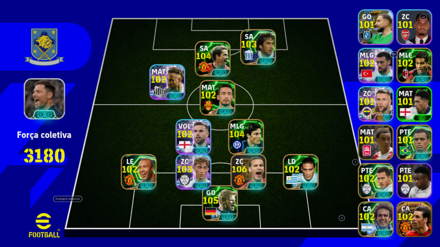 Conta eFootball 3180+ OWEN E NEY + Companhia FULL