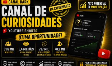 Canal Dark YouTube Shorts - 61,6 Mil Inscritos