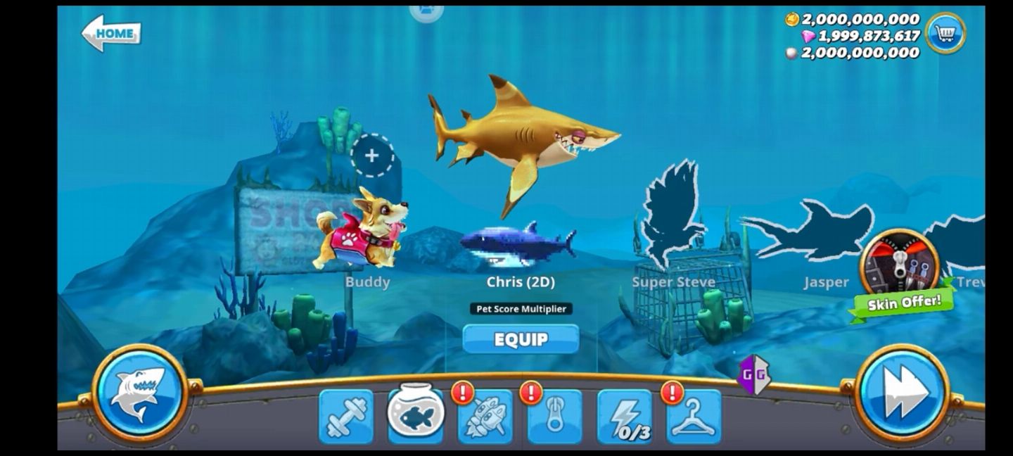 CONTAS HUNGRY SHARK WORLD (FULL ACESSO)