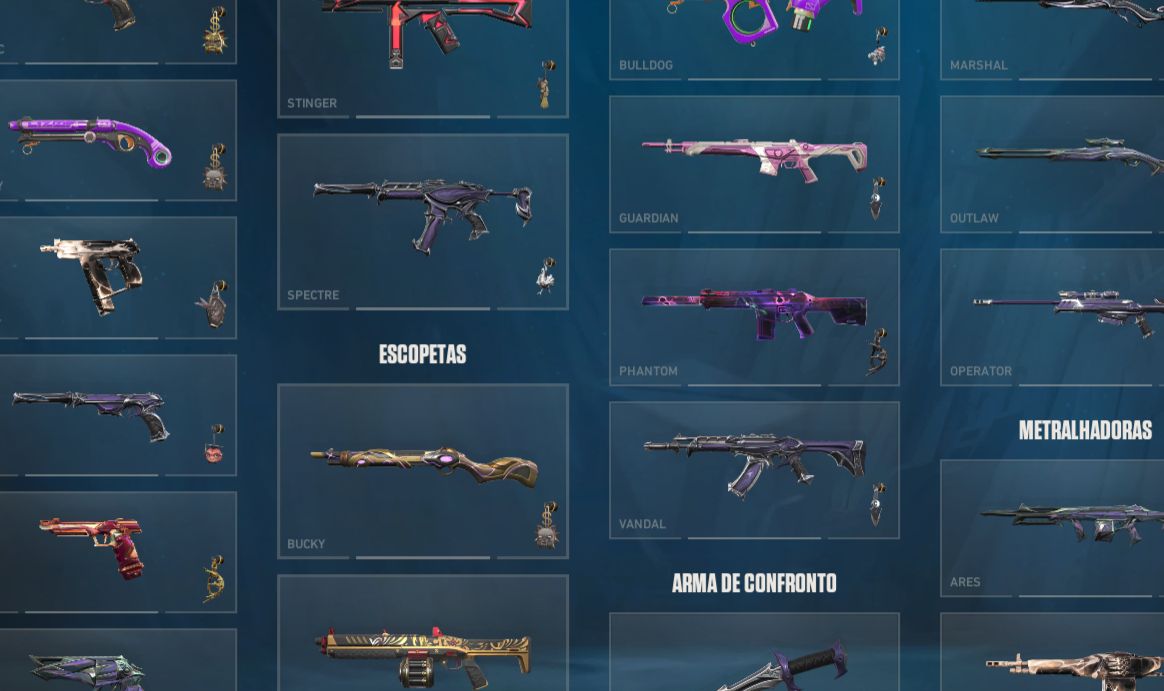 Conta valorant lvl 144 muitas skins, interesse em faca cs2
