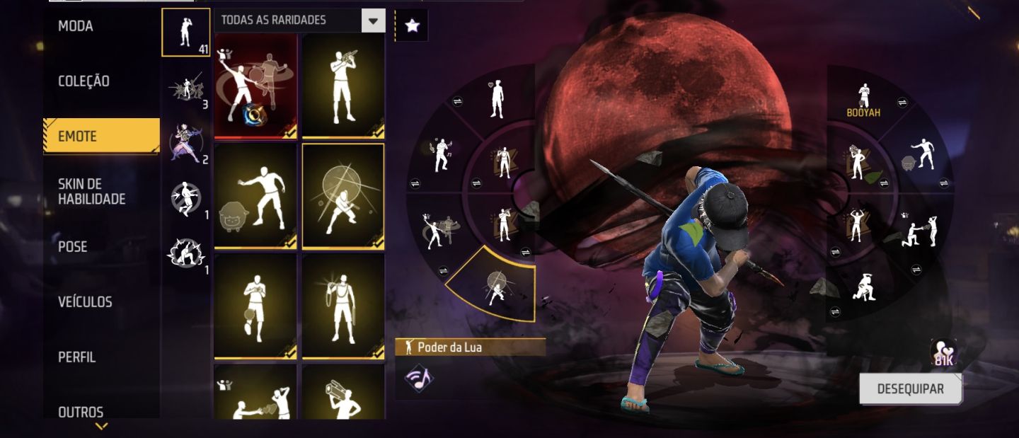 Conta Free Fire level 55