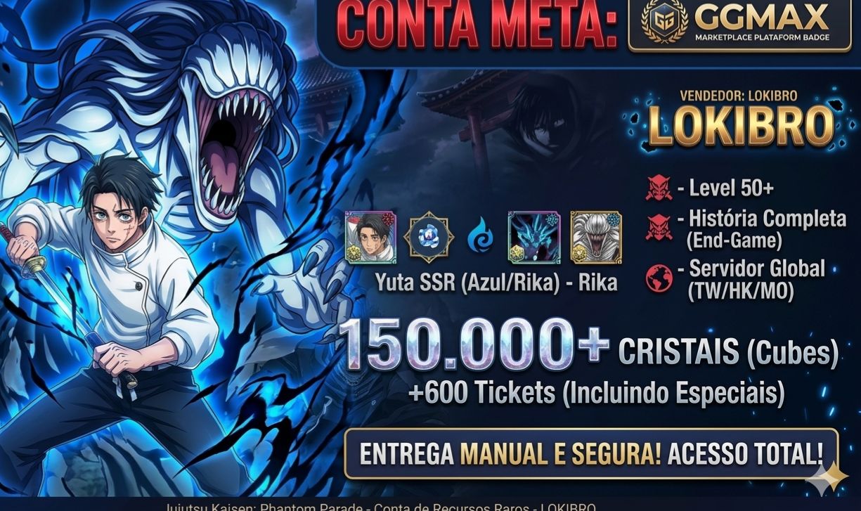 CONTA META: Yuta Okkotsu SSR Queen of Curses + 150.000 Cristais